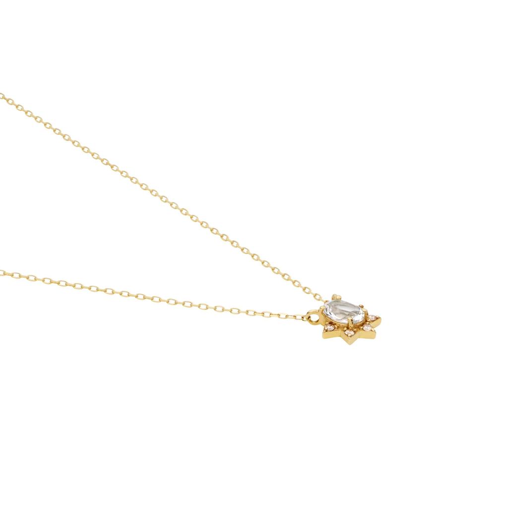 K10YG White Topaz Necklace AJVN165240TH [Vendome Aoyama] [Official]