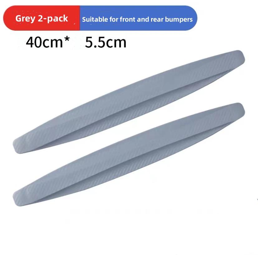 

2 шт. Универсальный резиновый протектор от столкновений для автомобиля, передний и задний угол, бампер кузова автомобиля, противоударная полоса, декоративный элемент для автомобиля серый