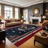 250th American Celebration Large Area Rugs Decoration Home Living Room Sofa Area Carpet Office Lobby Washable Fluffy Floor Mat