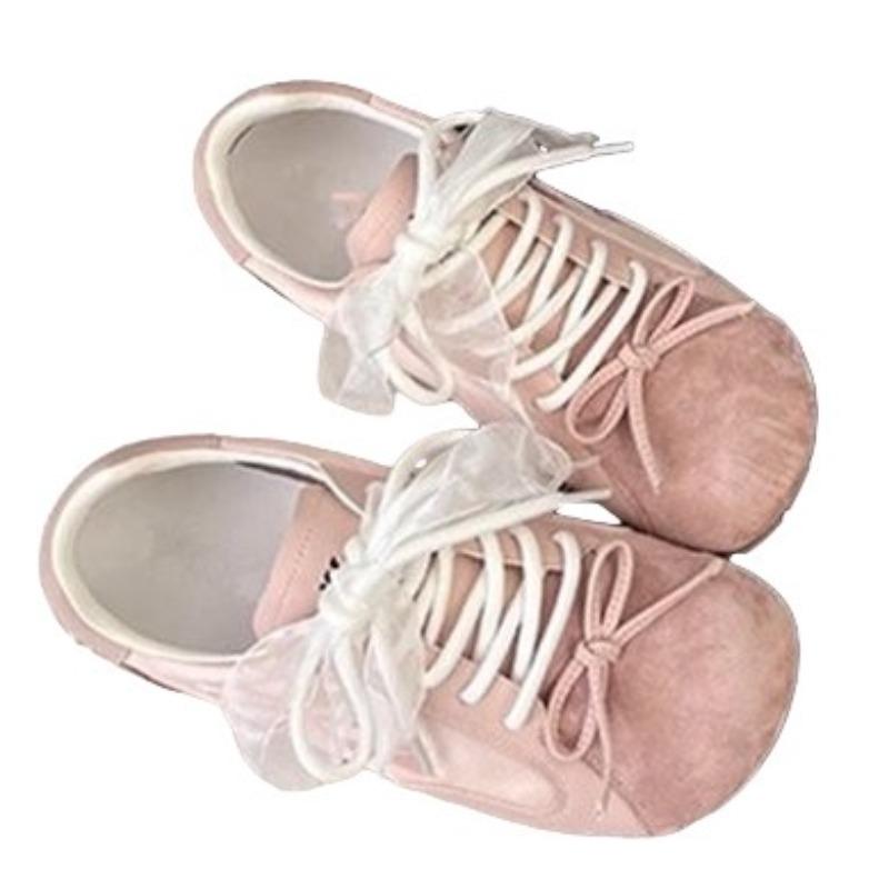 Damen Herbst neue vielseitige atmungsaktive leichte weiche Grundplattenschuhe lässige Sport kleine weiße Schuhe Damen