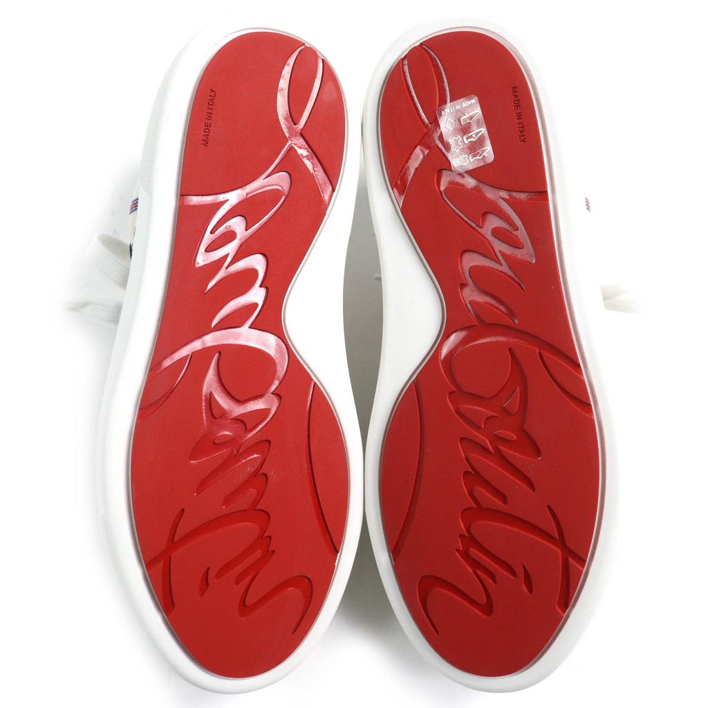 Pristine Christian Louboutin Low Cut Sneakers HAPPYRUI Border  Canvas Women Used