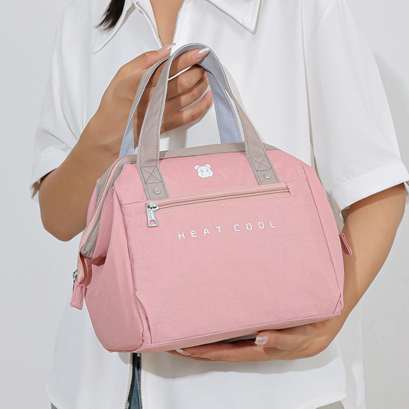 Large Lunch Bag Women Waterproof Concise Convenient Fresh Cooler Bags Thermal Lunch Food Box Portable Picnic Travel Bag