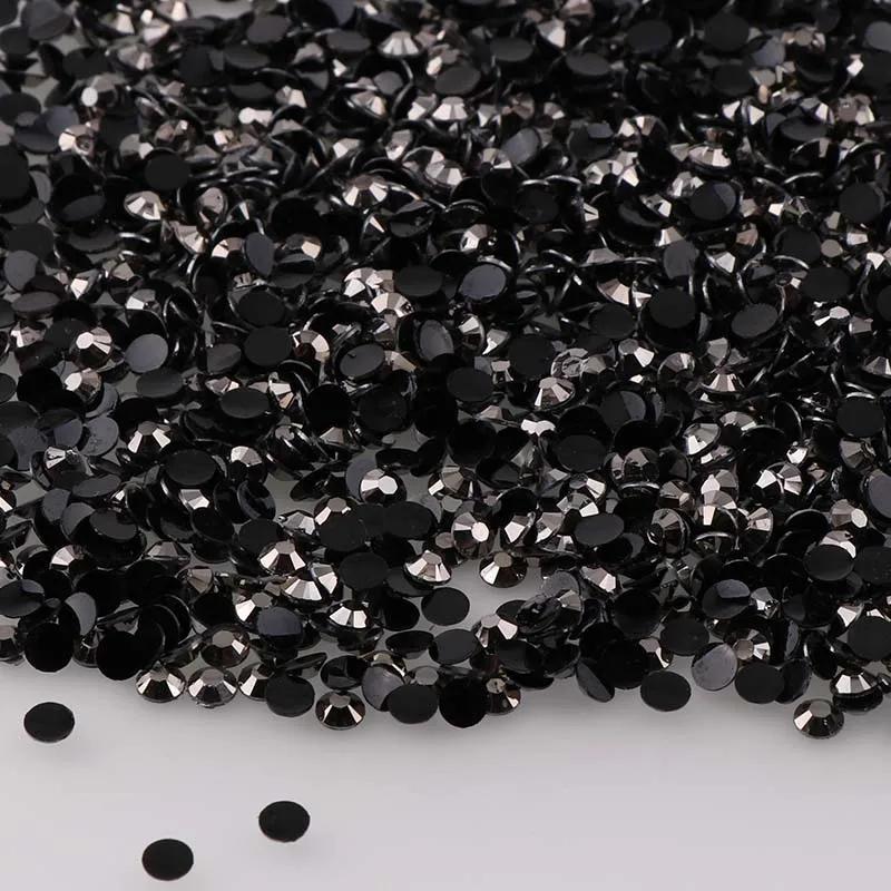 1000pcs Non Hot Fix Rhinestones 2/3/4mm Round Resin Flatback Crystal Rhinestone DIY Nail Art Jewelry Garment Decorations Glue On