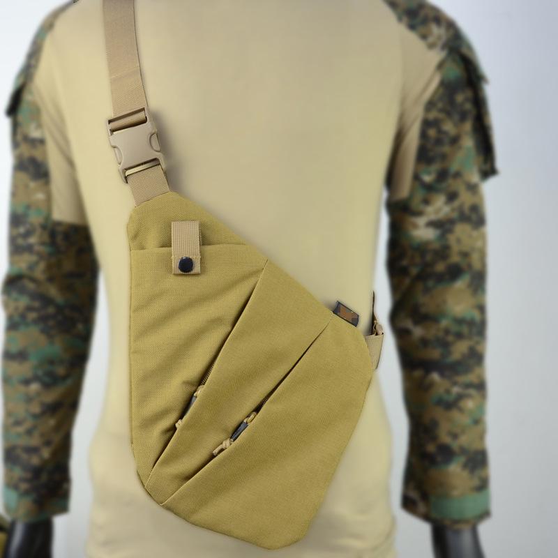 Men's Anti-Theft Crossbody Bag: Single-Shoulder, Multi-Functional Tactical Chest and Waist Bag for Outdoor Leisure.