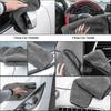 Microfibre Car Cleaning Cloths, Upgraded 1200gsm Ultra-thick Car Drying Towel 16'' X 16''(3 Pack) - Ya