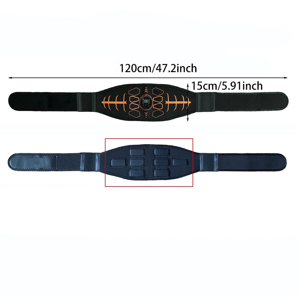 Durable And Safe Smart Muscle Toner Abdominal Toning Belt Abs Trainer Usb Recharge Body Massager Home Gym Training Fitness Equipment
