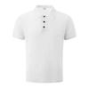 TEMU Popular High-end Mesh Seersucker Ice Silk Short-sleeved Men's Lapel Summer Solid Color Large Size POLO Shirt