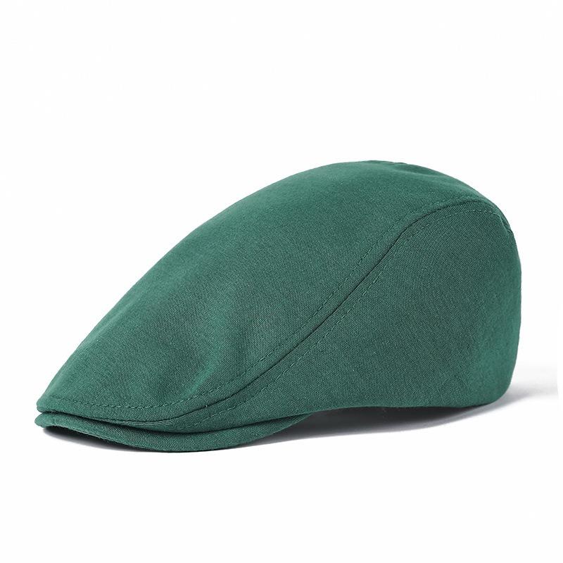 Cappello di lana, berretto da uomo tinta unita, cappello casual retro in avanti, visiera stagionale, cappello da donna