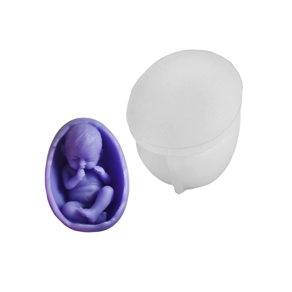 Eggshell Baby Figurine Silicone Candle Molds for Candle Soap Making Epoxy Resin Silicone Molds Gypsum Silicone Molds