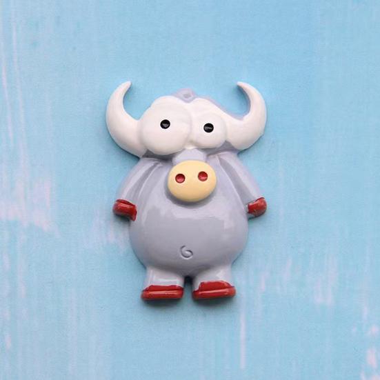 Zebras Refrigerator Magnet Cartoon Animal Magnet, Big Eyes Shape Fridge Magnets Memo Notes Photo Holder, Gift for Lovers Resin Decorative