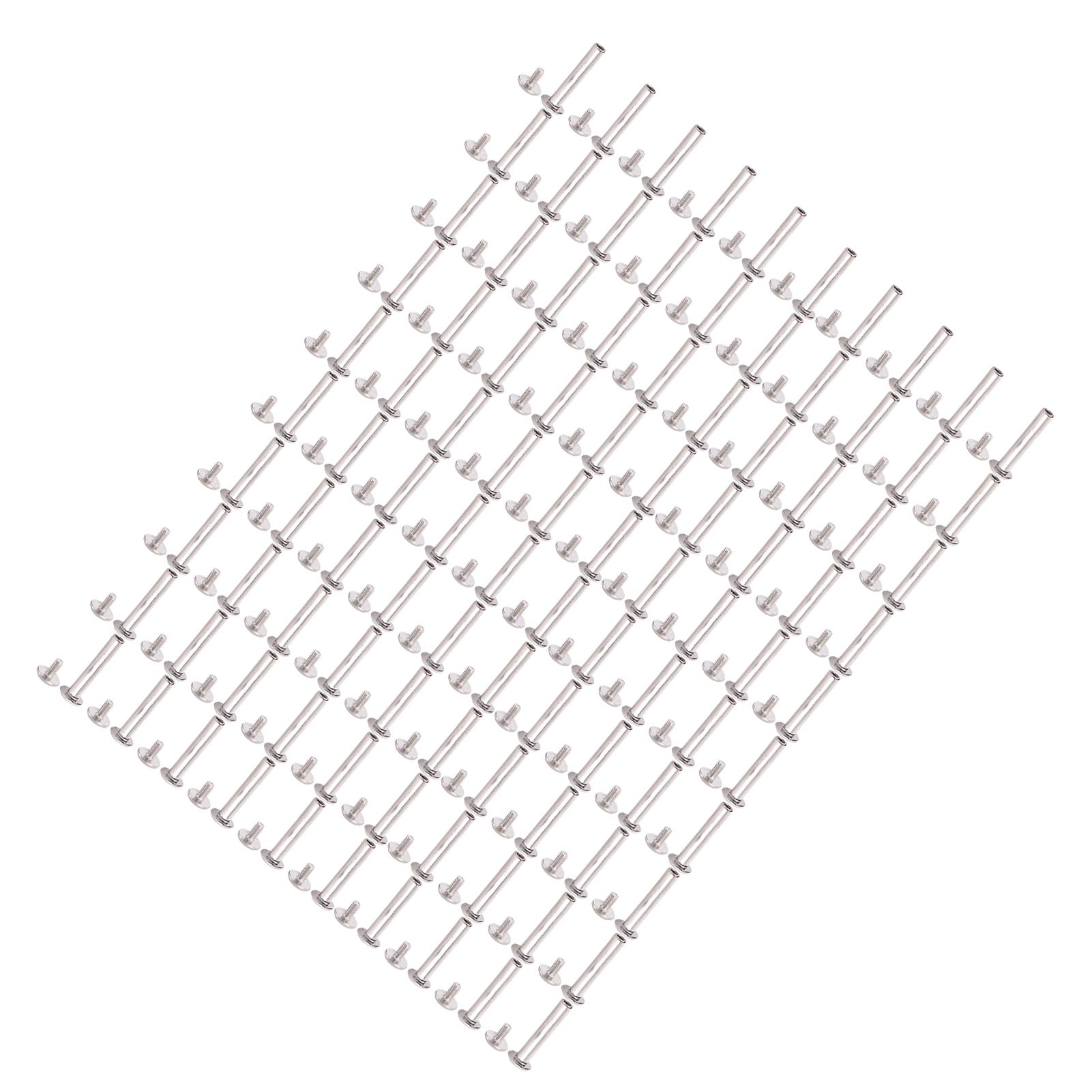 100 Sets Book Binding Rivet Stainless Steel Multifunctional Lther Screw Rivet for Lther Handcraft