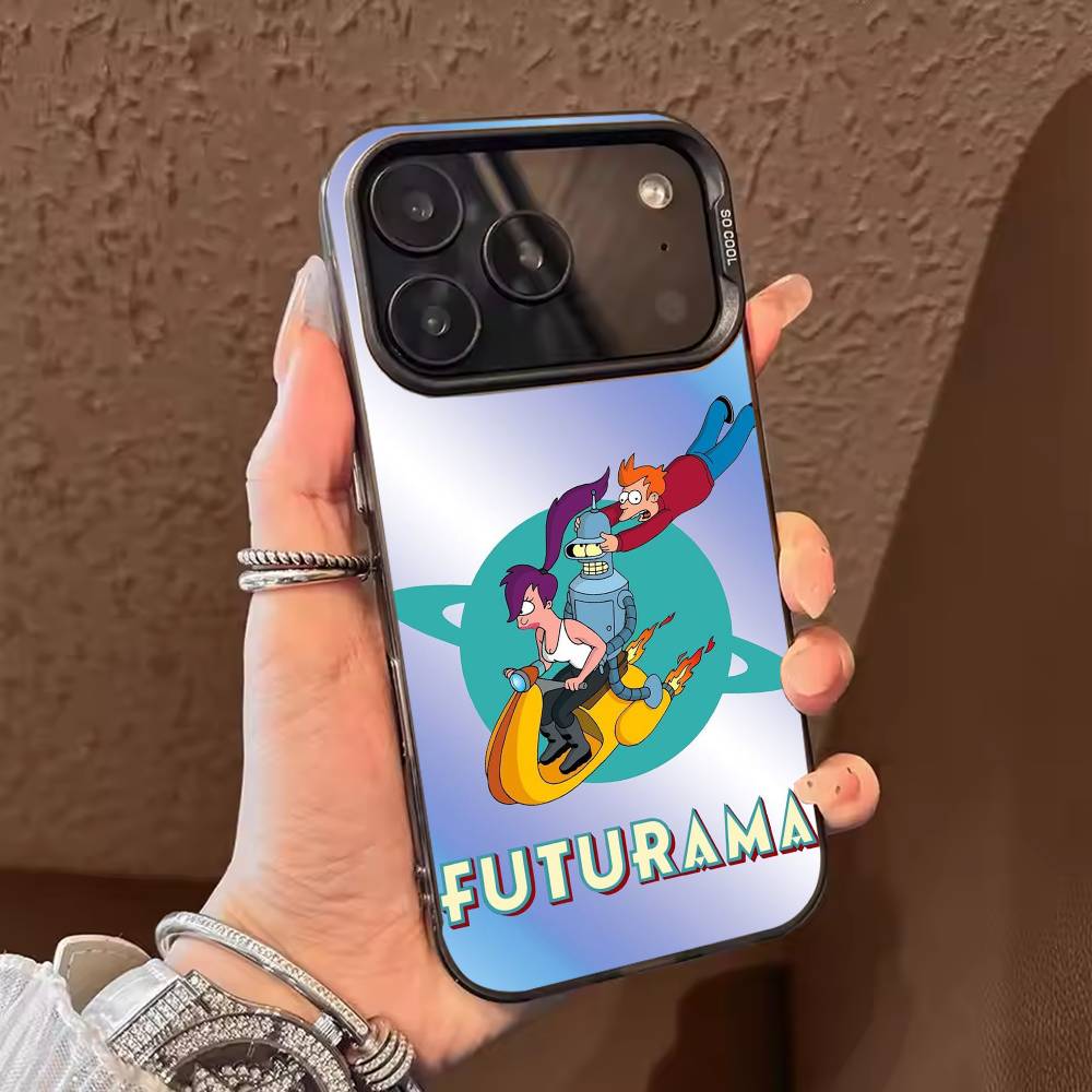 

Cartoon F-Futurama wallpaper Phone Case Color Silver Shell For IPhone 17 16 15 14 13 12 11 Pro Max Plus iPhone16pro