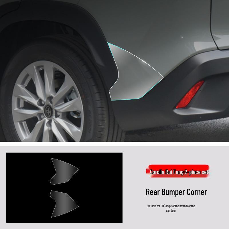 Protector de Ușă TPU Corolla Cross: Film anti-zgârieturi pentru triunghiul față și cel din spate