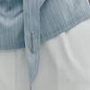 MEENDERI SATIN LOGO SCARF - SKY BLUE