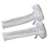 Women Knitted Winter Stocking Leg Warmers Long Socks Boot Cuffs Toppers Legging Pads Knee Brace Pads Knee Warmers Sleeve  White