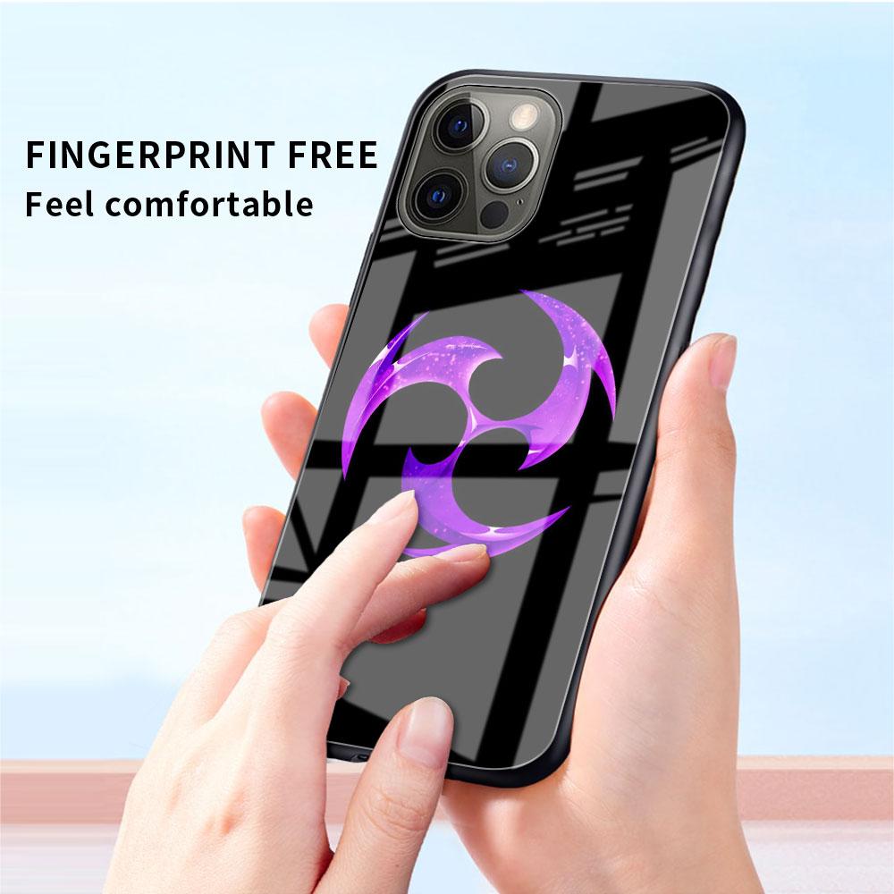 Szklane Etui Na Apple iPhone 14 13 Pro 11 12 7 8 Plus SE 2022 XR X XS Max 6 6S Hartowane Pokrowiec na Telefon Genshin Impact