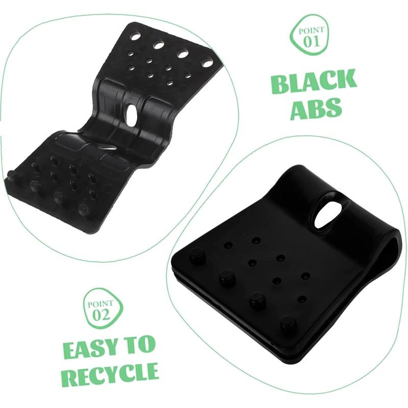 50/30/10Pcs Black Butterfly Type Sunshade Net Clips Windproof Net Hook Agriculture Shadow Film Fix Clamp Outdoor Tent Hang Tongs