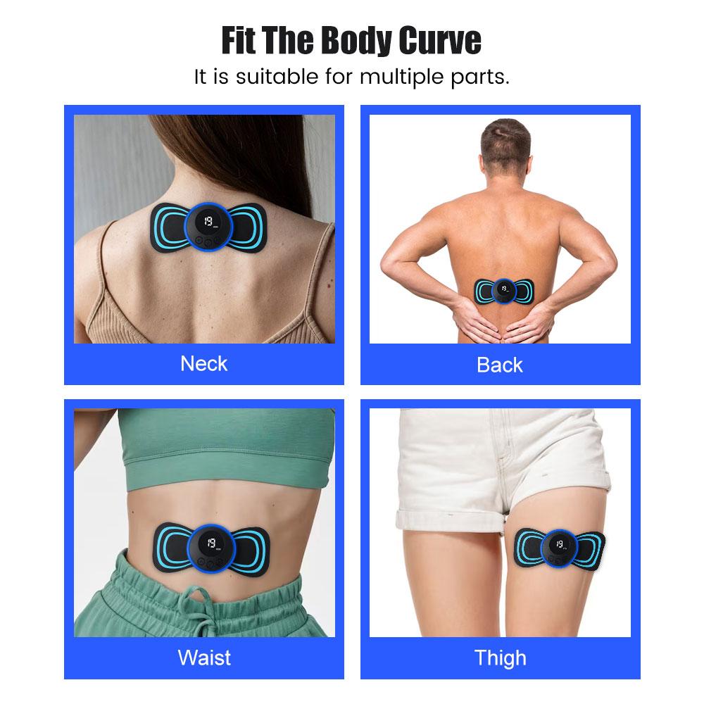 Durable And Safe Portable Electric 8 Modes Ems Mini Neck Massager Shoulder Cervical Massage Muscle Stimulator Pain Relief Neck Back Relaxation