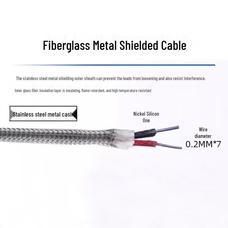 YFGPH PT100 3-Wire Armored Temperature Sensor
