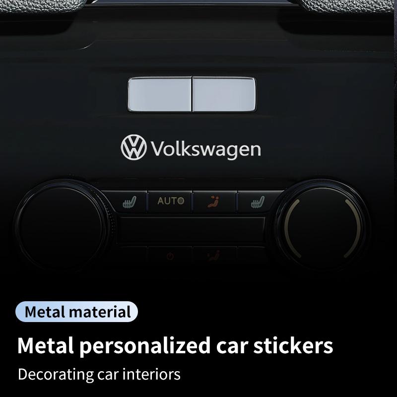 3D Metal Car Emblem Letter Decorative Stickers Badge Decal For Volkswagen VW Passat Golf Tiguan Polo M178 Scirocco Jetta CC Touareg