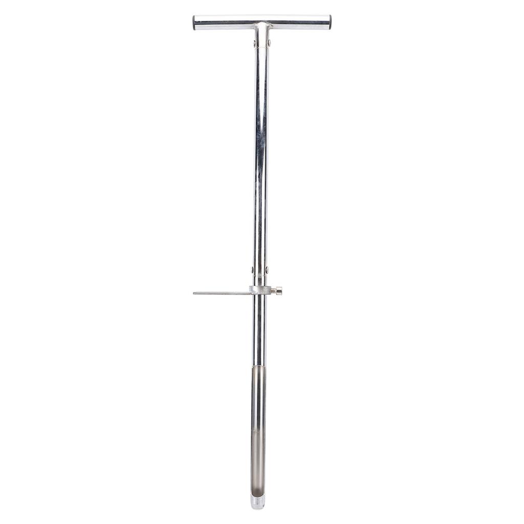 Vzorkovač půdy s nožním pedálem, rukojeť ve tvaru T, sada pro testování půdní sondy z nerezové oceli pro zahradní trávník