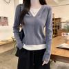 Two-piece Hooded Long-sleeved Sweater for Women In Spring Clothes, New Fashionable Pullover Sweater Top