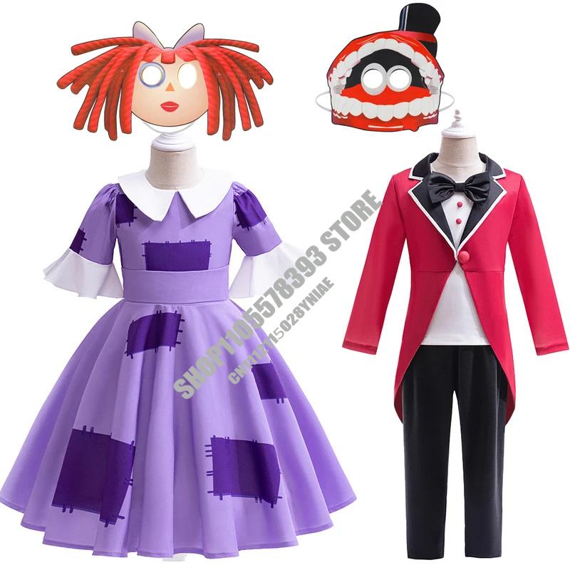 Anime Incrível Circo Digital Fantasias de Cosplay Desenho Pomni Raghata Jax Caine Fantasia de Cosplay Macacão Halloween
