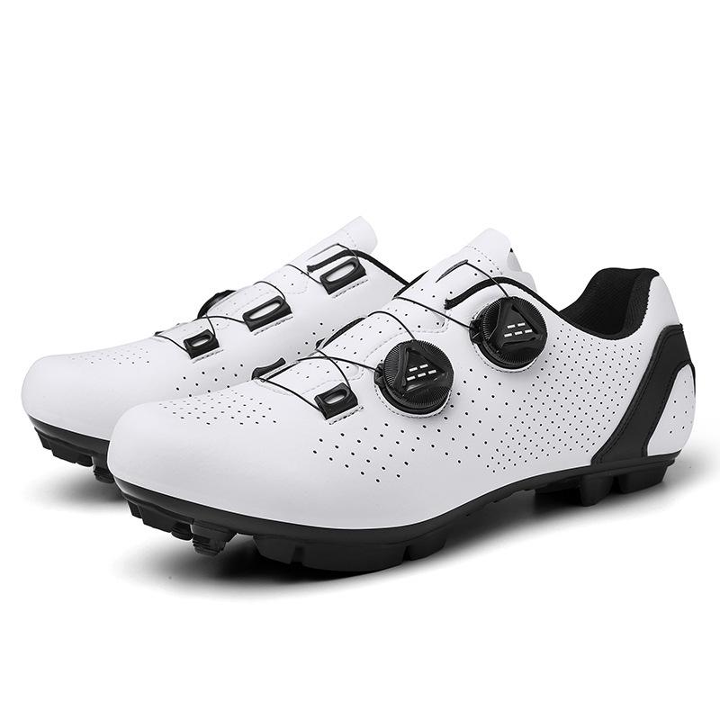 Unisex Black Hard Sole Dynamic Cycling Shoes for Road and Mountain Biking, Lockable & Non-Locking