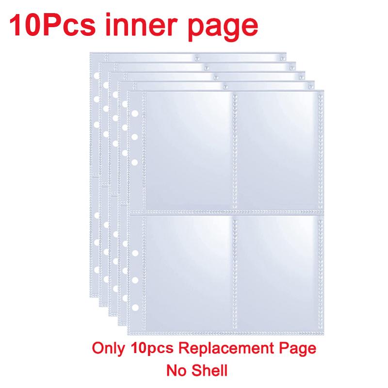 

20Pcs Page(4 Grids) Photo Card A5-Binder Kpop Photo Albums Idol Cards Loose-Leaf Collect Book Binder Binder Photocard Holder A7