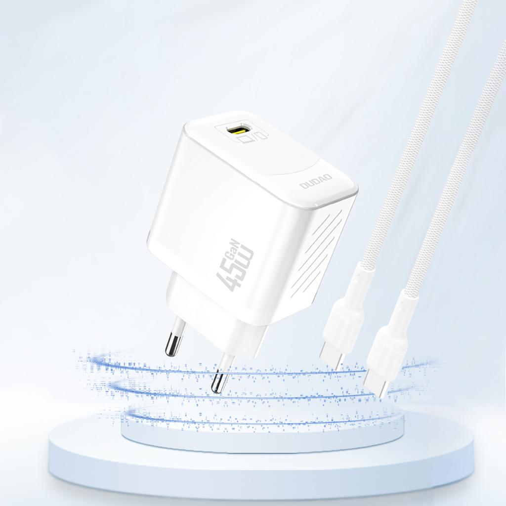A28 GaN USB-C 45W Wall Charger - White