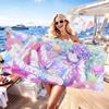 Vtuber Shizuku Hyodo Towel Quick Dry Absorbent Beach Towel for Sports, Fitness, Swimming and Outdoor Activities