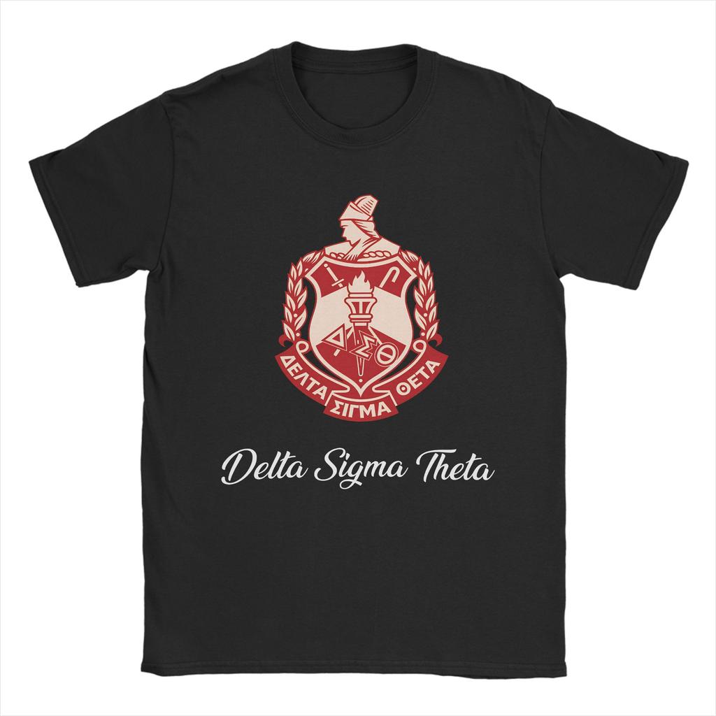 Delta Sigma Theta T Shirt Fashion T Shirts Short Sleeve Y2K Casual Tops Summer 100 Cotton Oversized Clothes