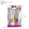 Unicorn Kids Wreath Birthday Party Supplies Tableware Plates Cup Fork Tablecloth