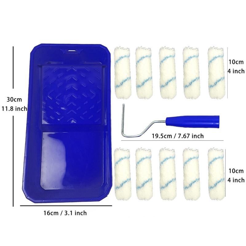 Professional Handheld Wall Paint Brush 4inch Foams Roller Brushes Painting Tools for Efficient and Smooth