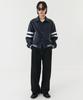 Trip Le Sens Raw Color Varsity Jacket_Navy
