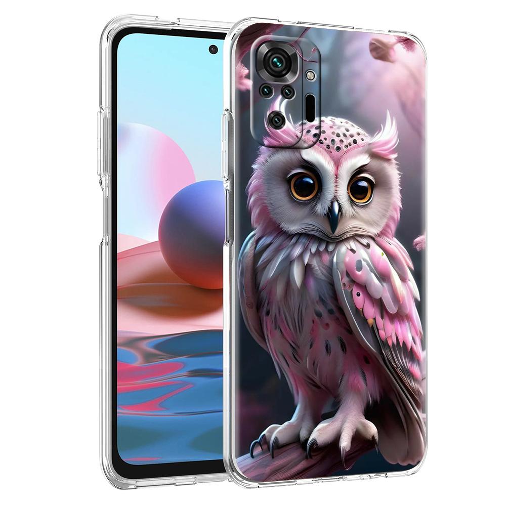 

Transparent Phone Case for Redmi Note,14,13,12,11,Pro,Plus,14C,13C,12C,10C,4G,5G Soft TPU Cover Shell Cartoon Cute Owl Capas Bag Redmi Note 13 5G