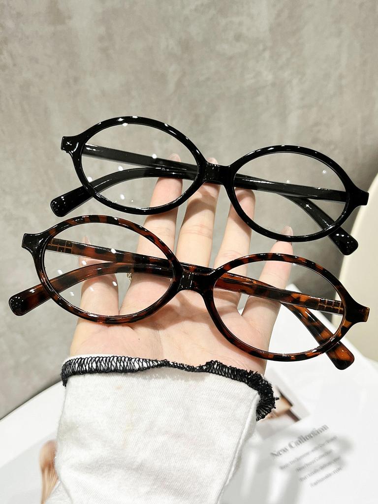Anti-blue light small frame glasses, street shooting, versatile plain flat glasses, small fragrant style, small fashionable glasses frame