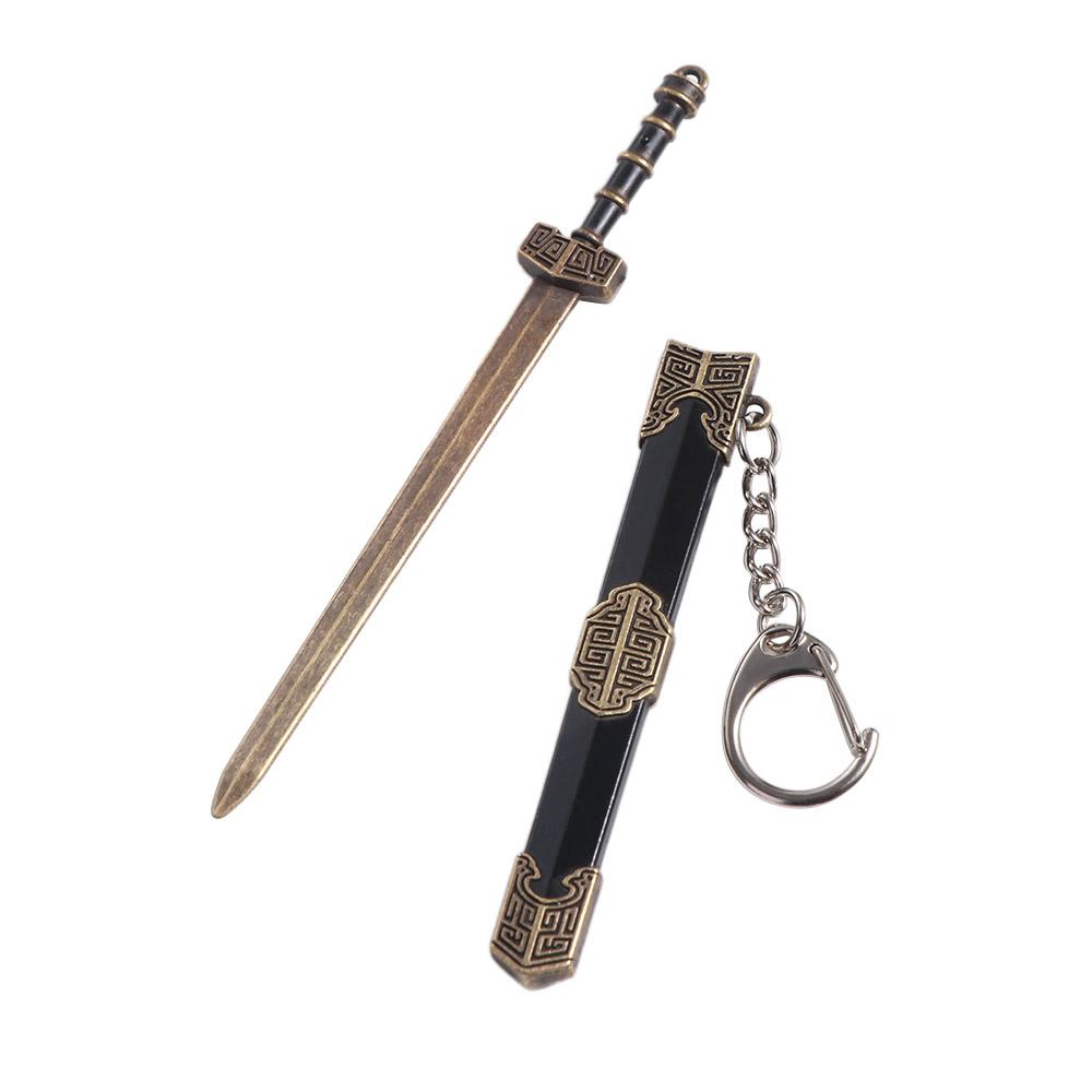 Ancient Weapon Key Chain 12cm Scabbard Key Ring Mini Sword KeyChain  Gift
