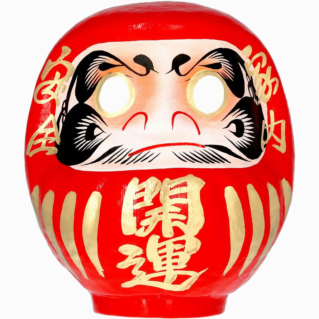 Prayer Takasaki Daruma Doll for Family Good Approximately 15cm Protection from Takasaki Daruma Doll Good Family [Shrine Prep] Safety, Luck, Tall, Red,