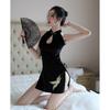 Sexy Cheongsam Flannel Passion Clothes Antique Sexy Underwear Women's Uniform Embroidery Slim Pajamas Wholesale Filling Cloud