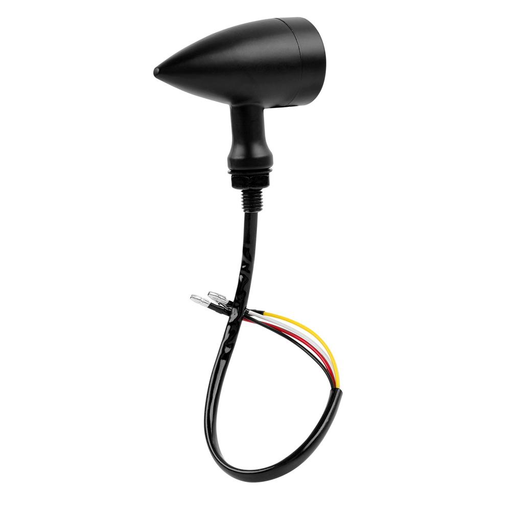 Furulu Motorcycle LED Bullet Blinker Red Brake Turn Signal Tail Light Universal