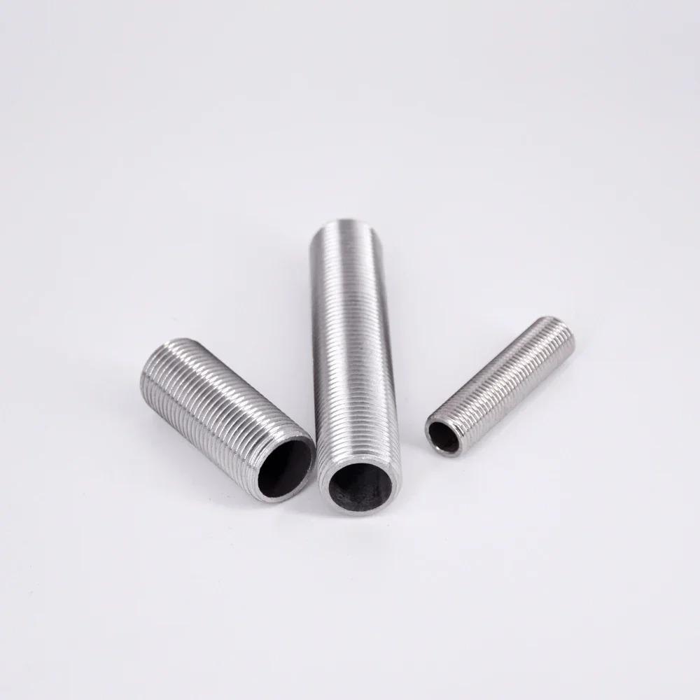 G1/8-2" BSPP-Außengewinde 20-150mm Edelstahl SS304 Vollgewinde-Nippel Durchgangsverschraubung Fassrohrverschraubung Wassertank