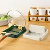 Non Slip Heat Resistant Foldable Pan Covers Stand Kitchen Organizer Pot Lid Holder Soup Spoon Rack