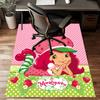 1pc Princess Strawberry (4) Design Printed Area Rug Carpet for Bedroom Living Room Home Decor Rugs Mat Non Slip Mat Rug for Bedside