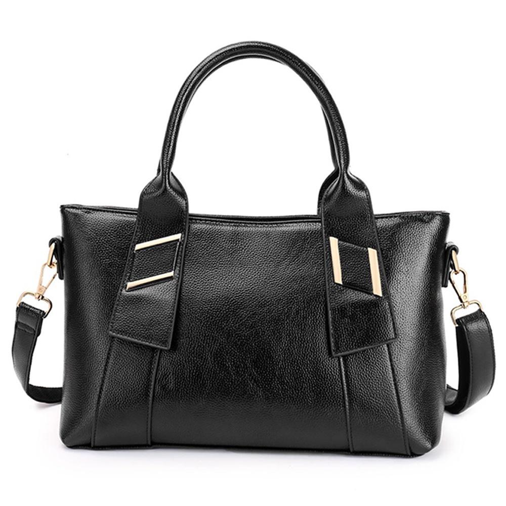 Женская небольшая сумка-тоут 2025 года черная из искусственной кожи ПУ с рисунком личи универсальная сумка через плечона плечо французский шик минималистичный дизайн для повседневной носки 2460₽