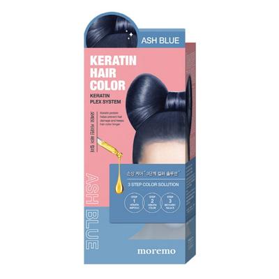 Keratin Hair Color Dye, Ash Blue, 1 Piece