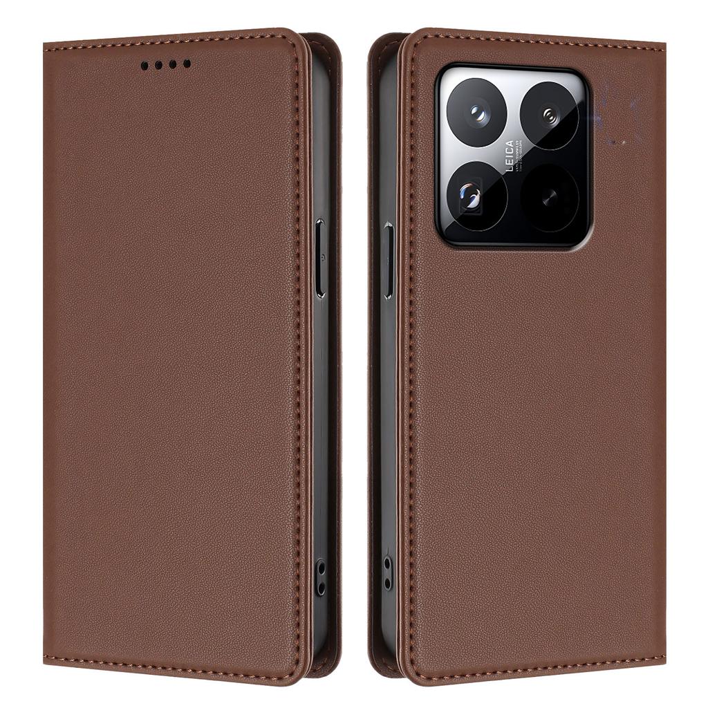For Xiaomi 15T Leather Wallet Case Magnetic Closure RFID Blocking Phone Cover