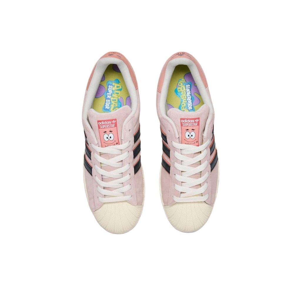 Svampebob Firkant x adidas Superstar Patrick Stjerne Unisex Sneakers Rosa Leverandørfarge Kjerne-Svart JQ6778