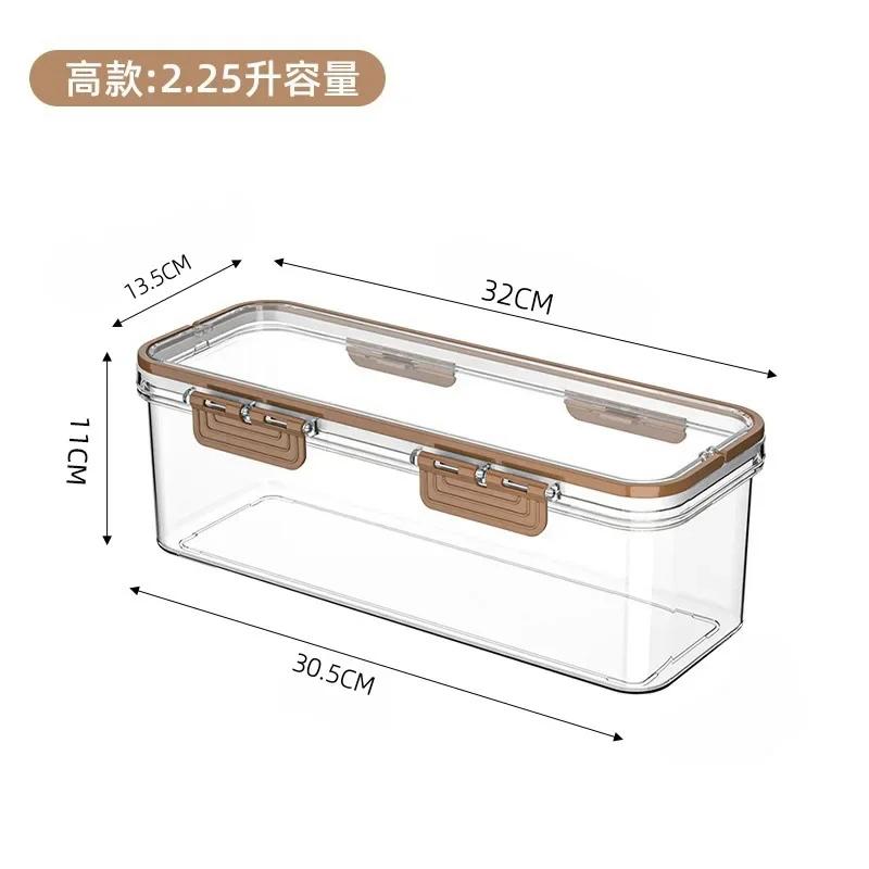 Pasta-Aufbewahrungsbox Hermetischer Lebensmittelbehälter, Versiegelbares Plastikglas für Spaghetti Obst, Organisation für Küchenschrank Kühlschrank