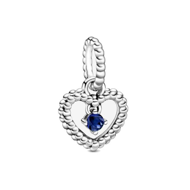 Original 12 Month Birthday Dangle Pendant Diy Bead Fit Original  Charms Silver 925 Bracelet Trinket Jewelry for Women